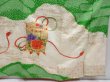 Photo7: 3716T01z1240 Vintage Japanese Kimono Silk FURISODE Shell box Light green (7)