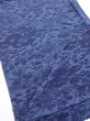 Photo2: 4L01z70  Japanese Kimono Crepe Silk  FABRIC Flowers Indigo 40.9x14.4 (2)