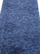 Photo1: 4L04z100  Japanese Kimono Crepe Silk  FABRIC Flowers Indigo 64.6x13.8 (1)