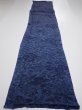 Photo5: 4L04z100  Japanese Kimono Crepe Silk  FABRIC Flowers Indigo 64.6x13.8 (5)