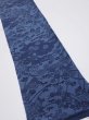 Photo2: 4L07z50  Japanese Kimono Crepe Silk  FABRIC Flowers Indigo 57.5x6.7 (2)