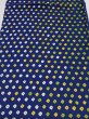 Photo1: 4L02z50  Japanese Kimono Silk  FABRIC Shibori Navy 40.2x14.2 (1)