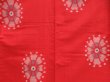 Photo5: 3725T13z570 Vintage Japanese Kimono Silk MEISEN Flower Red (5)