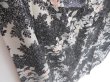 Photo3: 3726T01z930  Japanese Kimono Silk KOMON Flower Black (3)