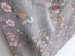 Photo3: 3726T02z930  Japanese Kimono Silk KOMON Sakura Gray (3)