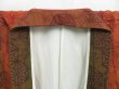 Photo7: 3802T01z700 Vintage Japanese Kimono Silk TSUMUGI Hemp Dark orange (7)