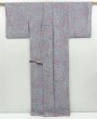 Photo8: 3802T02z890 Vintage Japanese Kimono Silk KOMON Flowers Light purple (8)