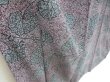 Photo3: 3802T10z720 Vintage Japanese Kimono Silk KOMON Leaf Gray (3)