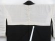 Photo8: 3813T04z500 Vintage Japanese Kimono Silk HAORI Flowers Black (8)