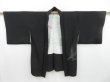 Photo5: 3813T05z560 Vintage Japanese Kimono Silk HAORI Grove Black (5)