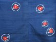 Photo5: 3813T08z850 Vintage Japanese Kimono Silk TSUMUGI Camellia Dark blue (5)