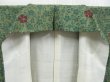 Photo7: 3813T13z580 Vintage Japanese Kimono Silk KOMON Flowers Olive green (7)