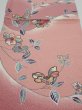 Photo1: 2L01z60  Japanese Kimono Silk  FABRIC Camellia Pink 42.9x14.2 (1)