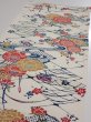 Photo3: 2L01z70  Japanese Kimono Silk  FABRIC Katazome Off-white 45.7x14.2 (3)