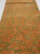 Photo1: 2L01z70  Japanese Kimono Silk  FABRIC Branch Orange-Brown 42.5x14.6 (1)