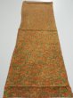 Photo5: 2L02z70  Japanese Kimono Silk  FABRIC Branch Orange-Brown 43.3x14.6 (5)