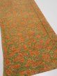 Photo2: 2L05z100  Japanese Kimono Silk  FABRIC Branch Orange-Brown 66.1x14.6 (2)