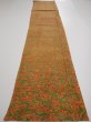 Photo5: 2L05z100  Japanese Kimono Silk  FABRIC Branch Orange-Brown 66.1x14.6 (5)