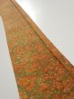 Photo1: 2L08z50  Japanese Kimono Silk  FABRIC Branch Orange-Brown 60.6x7.5 (1)