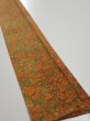 Photo2: 2L08z50  Japanese Kimono Silk  FABRIC Branch Orange-Brown 60.6x7.5 (2)