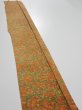 Photo3: 2L08z50  Japanese Kimono Silk  FABRIC Branch Orange-Brown 60.6x7.5 (3)