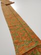 Photo1: 2L09z70  Japanese Kimono Silk  FABRIC Branch Orange-Brown 85.8x6.7 (1)