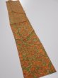 Photo5: 2L10z30  Japanese Kimono Silk  FABRIC Branch Orange-Brown 35.4x7.1 (5)