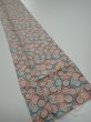 Photo2: 2J09z50  Japanese Kimono Silk  FABRIC Umbrella Gray 82.7x6.7 (2)