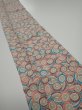 Photo1: 2J10z20  Japanese Kimono Silk  FABRIC Umbrella Gray 33.1x7.1 (1)