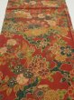 Photo1: 2J01z70  Japanese Kimono Crepe Silk  FABRIC Sakura Red-Brown 40.9x14.6 (1)