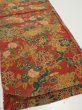 Photo2: 2J01z70  Japanese Kimono Crepe Silk  FABRIC Sakura Red-Brown 40.9x14.6 (2)