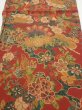 Photo1: 2J02z70  Japanese Kimono Crepe Silk  FABRIC Sakura Red-Brown 40.9x14.6 (1)