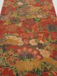 Photo1: 2J06z110  Japanese Kimono Crepe Silk  FABRIC Sakura Red-Brown 68.9x14.6 (1)