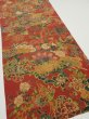 Photo2: 2J06z110  Japanese Kimono Crepe Silk  FABRIC Sakura Red-Brown 68.9x14.6 (2)