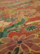 Photo4: 2J06z110  Japanese Kimono Crepe Silk  FABRIC Sakura Red-Brown 68.9x14.6 (4)