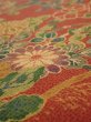 Photo4: 2J07z50  Japanese Kimono Crepe Silk  FABRIC Sakura Red-Brown 56.7x7.1 (4)