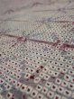 Photo4: 2J02z60  Japanese Kimono Silk SHIBORI FABRIC  Lavender gray 40.6x14.6 (4)