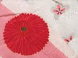 Photo4: 3815T09z490 Vintage Japanese Kimono Silk HAORI Chrysanthemum Pink (4)