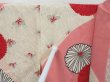 Photo7: 3815T09z490 Vintage Japanese Kimono Silk HAORI Chrysanthemum Pink (7)