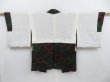 Photo6: 3816T06z590 Vintage Japanese Kimono Silk HAORI Kikko Dark green (6)