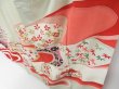 Photo4: 3816T13z1120 Vintage Japanese Kimono Silk TSUKESAGE Flowers Celadon (4)