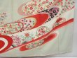 Photo7: 3816T13z1120 Vintage Japanese Kimono Silk TSUKESAGE Flowers Celadon (7)