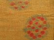 Photo6: 3820T01z440 Vintage Japanese Kimono Linen OJIYA  Dark yellow (6)