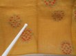 Photo7: 3820T01z440 Vintage Japanese Kimono Linen OJIYA  Dark yellow (7)