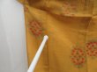 Photo8: 3820T01z440 Vintage Japanese Kimono Linen OJIYA  Dark yellow (8)