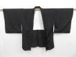 Photo5: 3820T09z550 Vintage Japanese Kimono Silk HAORI Flowers Black (5)