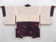 Photo5: 3820T10z560 Vintage Japanese Kimono Silk HAORI Flower Grape (5)