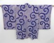 Photo1: 3821T04z400 Antique Japanese Kimono Silk SHIBORI HAORI Dark lavender (1)