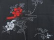 Photo3: 3822T04z670 Vintage Japanese Kimono Silk HAORI Flower Black (3)