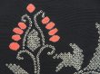 Photo4: 3822T06z540 Vintage Japanese Kimono Silk HAORI Flower Black (4)